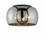 Fischer & Honsel Deckenleuchte Dima, Schwarz, Glas, Metall, 22 cm, Lampen & Leuchten,