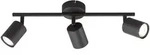 Fischer & Honsel Led-Deckenleuchte Vano, Schwarz, Metall, 8x12x42 cm, drehbar,