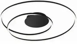 Fischer & Honsel Led-Deckenleuchte Holy, Schwarz, Metall, 68x8x68 cm, Lampen &