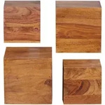 Mid.you Wandregal, Sheesham, Holz, Sheesham, massiv, POLICAx25 cm, h&auml;ngend, K&uuml;chen,