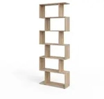 Vicco Raumteiler, Sonoma Eiche, Holzwerkstoff, 12 F&auml;cher, Rechteckig, 70x192.2x23.8