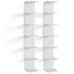 Vicco Wandregal, Wei&szlig;, Holzwerkstoff, 6 F&auml;cher, Rechteckig, 30x190x28 cm,