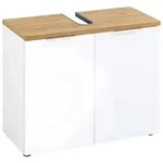 Germania Waschbeckenunterschrank Germania Gw-Pescara, Wei&szlig;, Kunststoff, 1 F&auml;cher,