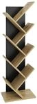 Mid.you Regal, Schwarz, Eiche Artisan, Holzwerkstoff, 42x125x26 cm, Made in Germany,