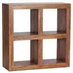 Mid.you Regal, Sheesham, Holz, Sheesham, massiv, 82x82x34 cm, stehend, Wohnzimmer,