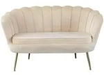 Livetastic 2-Sitzer-Sofa, Beige, Metall, 136x78x77 cm, Wohnzimmer, Sofas &...