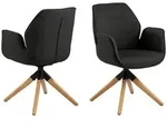 ebuy24 Armlehnstuhl, Grau, Holzwerkstoff, 1-Sitzer, 61x91x59 cm, Esszimmer, St&uuml;hle,