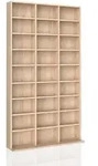 Vicco Cd-Regal, Sonoma Eiche, Holzwerkstoff, 20 F&auml;cher, Rechteckig, 102x178x16 cm,