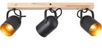 Brilliant Spotbalken, Schwarz, Holz, 57.5x17.5x8 cm, Lampen & Leuchten,