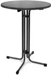 Beautissu Stehtisch, Grau, Metall, Rund, 80x110x80 cm, Esszimmer, Tische, Stehtische