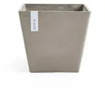 Ecopots Blumentopf, Taupe, Kunststoff, Beton Optik, Quadratisch, 26.4 cm,...