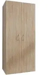 Xora Mehrzweckschrank, Eiche, Holzwerkstoff, 70x185x40 cm, Made in Germany,