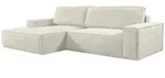 Vente-Unique Schlafsofa, Creme, Textil, Uni, 4-Sitzer, 267x85x167 cm,...
