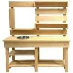 Home Deluxe Matschk&uuml;che, Natur, Holz, 103x110x35 cm, unisex, kinder, Spielzeug,