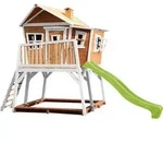 Spielturm, Braun, Gr&uuml;n, Wei&szlig;, Holz, Hemlocktanne, 432x288x193 cm, EN 71, CE,...