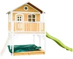 Spielturm Spielturm Marc, Braun, Gr&uuml;n, Wei&szlig;, Holz, Kunststoff, Zeder, 550 L,