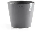 Ecopots Blumentopf, Grau, Kunststoff, Beton Optik, Rund, 25.4 cm, Dekoration, Blumen