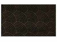 Esposa FUßMATTE Dune Waves dark brown, Dunkelbraun, Textil, Wellen, 45x75 cm, Made
