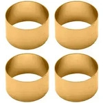 Echtwerk Serviettenringeset, Gold, Metall, rund, 2.5 cm, Wohntextilien, Tischw&auml;sche,