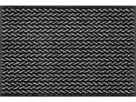 wash+dry FU&szlig;MATTE Duo Pepper, Schwarz, Textil, Streifen, rechteckig, 50x75 cm,