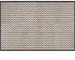 wash+dry FU&szlig;MATTE Duo Latte, Beige, Textil, Streifen, rechteckig, 60x90 cm,