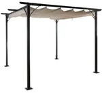 MCW Pergola, Wei&szlig;, Metall, 350x232x350 cm, Sonnen- & Sichtschutz, Pavillons &