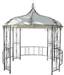 MCW Pergola, Wei&szlig;, Metall, 296x330x293 cm, Sonnen- & Sichtschutz, Pavillons &