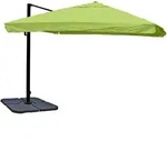 MCW Ampelschirm, Gr&uuml;n, Textil, 360x300 cm, Sonnen- & Sichtschutz, Sonnenschirme,