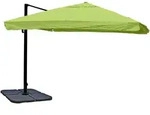 MCW Ampelschirm, Gr&uuml;n, Textil, 360x300 cm, Sonnen- & Sichtschutz, Sonnenschirme,