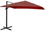 MCW Ampelschirm, Bordeaux, Textil, 400x300 cm, Sonnen- & Sichtschutz, Sonnenschirme,