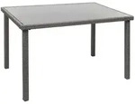 MCW Poly-Rattan, Hellgrau, Kunststoff, rechteckig, 120x71x75 cm, Gartenm&ouml;bel,