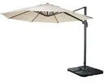 MCW Ampelschirm, Wei&szlig;, Textil, 320x300 cm, Sonnen- & Sichtschutz, Sonnenschirme,
