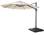 MCW Ampelschirm, Wei&szlig;, Textil, 320x300 cm, Sonnen- & Sichtschutz, Sonnenschirme,