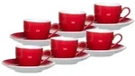 Ritzenhoff Breker Espressotassen, Rot, Keramik, 0.08 L, 12x7x12 cm, Kaffee & Tee,