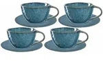 Leonardo Living Cappuccinotassen, Blau, Keramik, 0.29 L, Kaffee & Tee, Tassen,