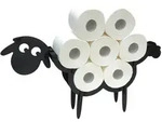 DanDiBo Toilettenpapierhalter, Schwarz, Holz, 65x34x10.5 cm, Badaccessoires