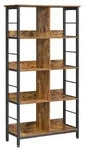 Boxxx Regal, Braun, Schwarz, Metall, Holzwerkstoff, Vintage, 4 F&auml;cher, 80x149x33 cm,