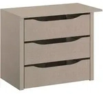 Carryhome Schubkasteneinsatz, Grau, Holzwerkstoff, 3 Schublade(n) Schubladen,