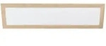 Eglo Led-Paneel Poglionasso, Wei&szlig;, Eiche, Holz, Metall, Kunststoff,