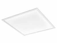 Led-Paneel, Weiß, Metall, Kunststoff, quadratisch,quadratisch, 59.5x5x59.5 cm,