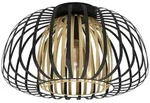 Eglo Deckenleuchte Encinitos, Schwarz, Messing, Metall, 26 cm, Lampen & Leuchten,