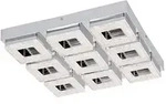 Eglo Led-Deckenleuchte Fradelo, Metall, Glas, 44x7x44 cm, Lampen & Leuchten,