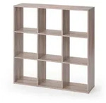 Vicco Raumteiler, Sonoma Eiche, Holzwerkstoff, 9 F&auml;cher, Rechteckig, 104x108x29 cm,
