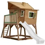 Spielturm, Braun, Gr&uuml;n, Wei&szlig;, Holz, Hemlocktanne, 432x288x193 cm, EN 71, CE,...