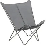 Lafuma Mobilier Garten-Relaxsessel, Hellgrau, Metall, Kunststoff, 91x87x83 cm,
