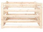 Komposter, L&auml;rche, Holz, L&auml;rche, 1040 L, 130x80x100 cm, Gartenzubeh&ouml;r,