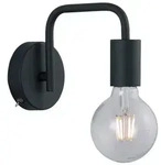 Trio Leuchten Wandleuchte, Schwarz, Metall, 10x15 cm, Lampen & Leuchten,