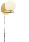 Trio Leuchten Wandleuchte Pure, Wei&szlig;, Messing, Metall, Glas, 20.6x18x21.3 cm, Lampen