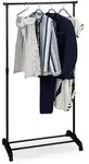 Relaxdays Kleiderst&auml;nder, Schwarz, Metall, Kunststoff, 91x180.5x42 cm, Garderobe,