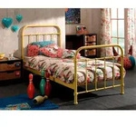 Vipack Kinder-/Juniorbett, Gelb, Metall, 90x200 cm, Kinder- & Jugendzimmer,